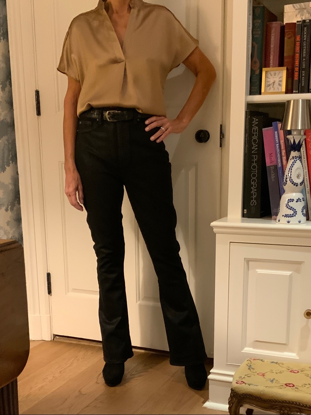 7 For All Mankind Black Boot-Cut Women's Jeans